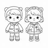 Cute People Coloring Pages Girl To Download And sketch template