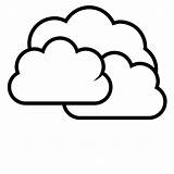 Cloud Clip Art Coloring Page  Images And Photos Finder sketch template
