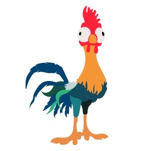 Moana Hei Hei the Rooster | Disney sticker, Alice in wonderland fanart ...