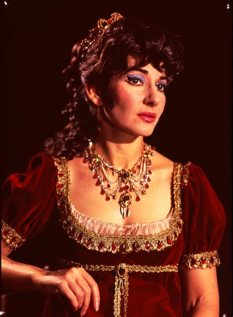 Maria Callas as Floria Tosca in Act II of Puccini's opera Tosca at Royal Opera House, Covent ...