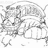 Catbus Coloring Page sketch template