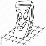 Rubber Eraser Coloring page Colouring Picture Book Stock  sketch template