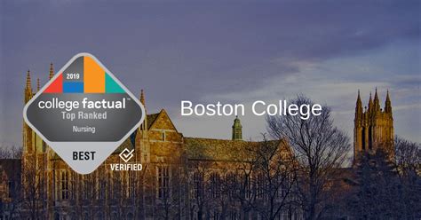 Boston College Nursing Program in Top 5% of Country in 2019 Ranking - College Factual