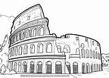 Colosseum Of Rome Coloring Page  Free Printable Pages For Kids sketch template