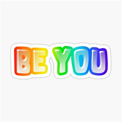 "Be you" Sticker for Sale by ArchanaArtz | Redbubble