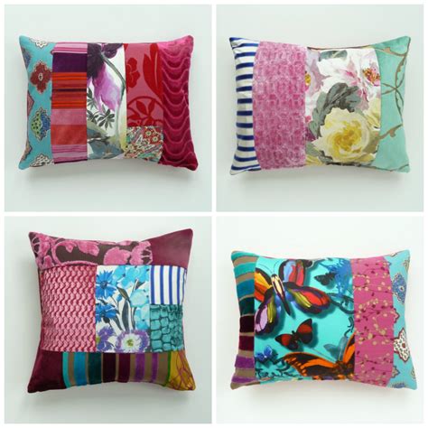 Contemporary patchwork cushions by Suzy Newton ~ Fresh Design Blog