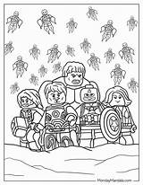 Lego Falcon Superhero Coloring Pages sketch template
