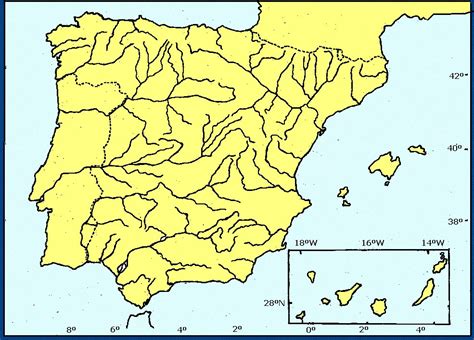 Juegos de Geografía | Juego de Mapa Mudo: Ríos de España | Cerebriti