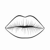 Lips Coloring Pages 2025 sketch template