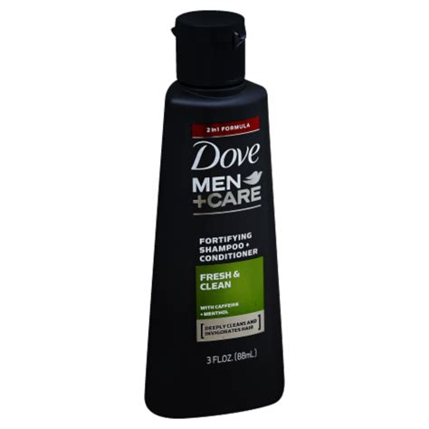 Dove Men Care Fresh & Clean Travel Size Shampoo & Conditioner, 3 fl oz ...