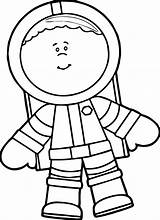 A drawing Of An Astronaut In His space Suit sketch template