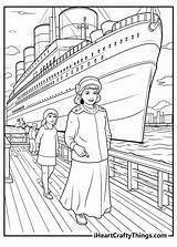 Titanic Coloring Book Pages sketch template