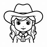 Cowgirl Horse Riding Coloring  Page sketch template