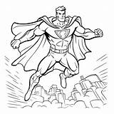 Premium Vector  Super Hero Coloring Pages Drawing For Kids sketch template