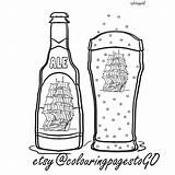 Alcohol Coloring Pages sketch template