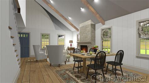 saltbox style house interior design - Ashanti Betancourt