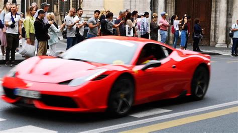 20 Ferrari cars on the streets of Rome, Italy. Italian Police - YouTube