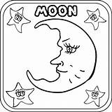 moon Coloring Pages Preschool  Kindergarten First Grade Made By sketch template