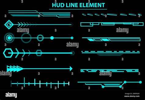 Hud Line Element,Futuristic Sci Fi Modern User Interface,head up display Stock Photo - Alamy