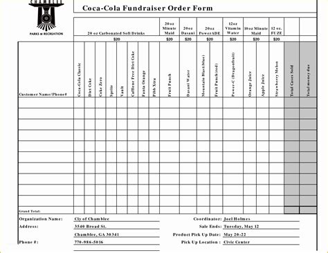 Fundraising forms Templates Free Of Best S Of Create Fundraiser order form Fundraiser ...