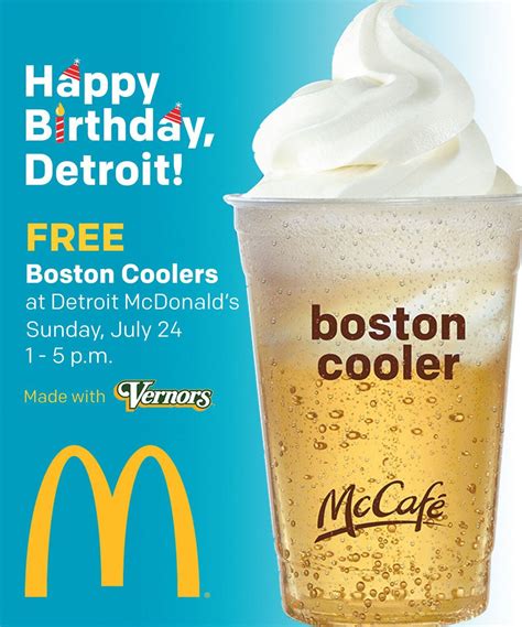 How to cool off with a free McDonald's Boston Cooler today in Detroit ...