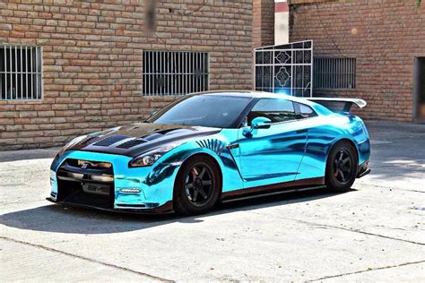 Blue Chrome Nissan Skyline GTR R35 | Skyline gtr r35, Nissan gtr, Nissan skyline