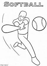 Easy And Free To Print Softball Coloring Pages Are Perfect For All Fans  sketch template
