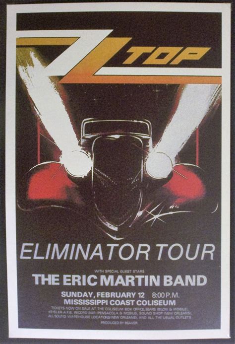 ZZ Top Eliminator Tour Reproduction 12'x18' Retro | Etsy | Concert poster art, Concert posters ...