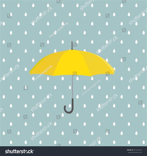 Yellow Umbrella Rain Vector Background Stock Vector (Royalty Free) 321927554 | Shutterstock