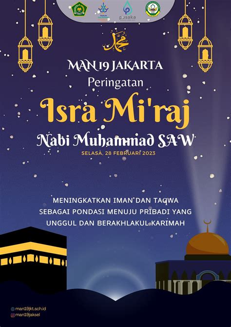 PERINGATAN ISRA MIRAJ NABI MUHAMMAD SAW 1444 H – MAN 19 JAKARTA SELATAN