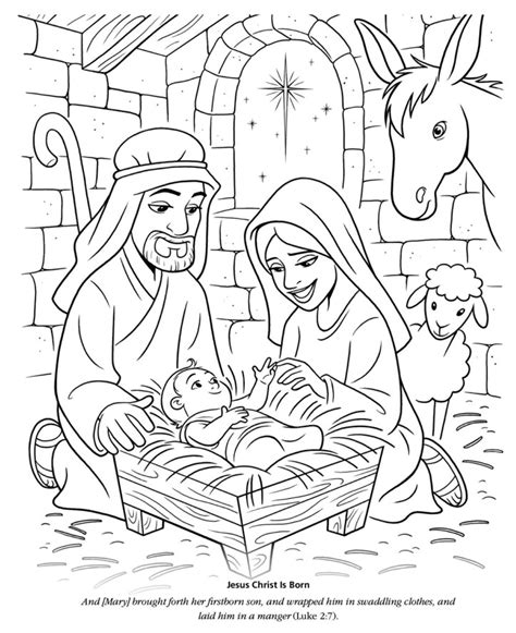 Birth Of Jesus Drawing at PaintingValley.com | Explore collection of ...