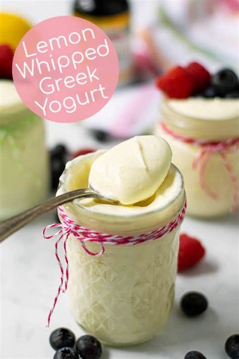 This Lemon Whipped Greek Yogurt is creamy, airy, and just plain ...