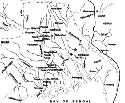 Map of Bengal during sultanate period | Download Scientific Diagram