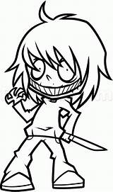 How To Draw Chibi Jeff The Killer Step By Chibis  sketch template