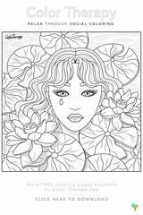 Color Therapy Coloring Pages For Kids sketch template