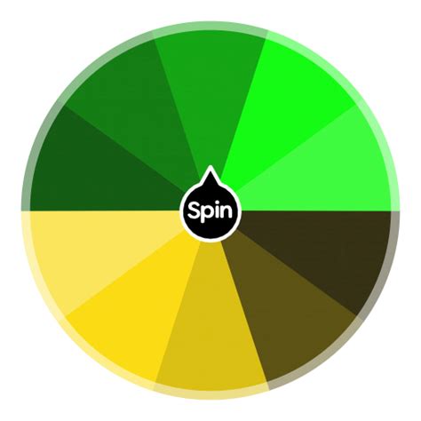 Color Wheel - Yellow Tones | Spin The Wheel App