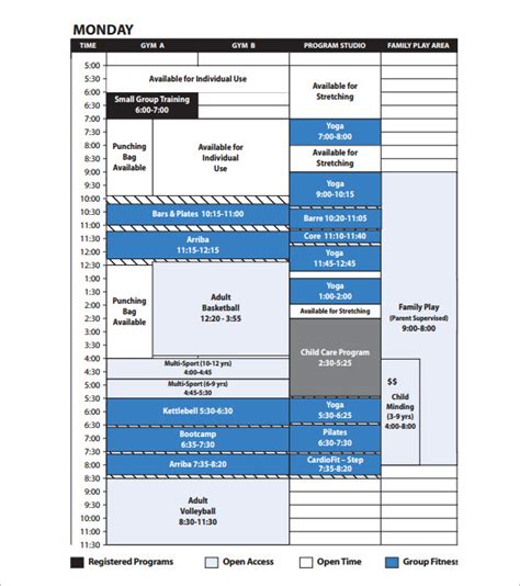 14+ Program Schedule Templates - Docs, PDF | Free & Premium Templates