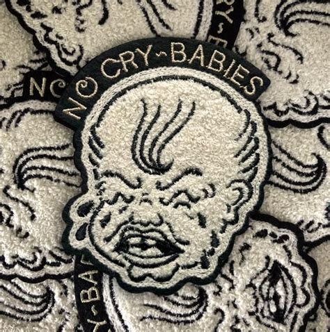 No Cry Babies Tattoo Chenille Patch | Cry baby tattoo, Baby tattoos, Cry baby