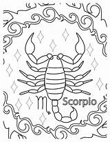Scorpio Coloring Pages Free Printable Designs For Kids & Adults sketch template
