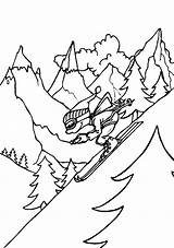 Free Printable Winter Sports Coloring Pages & Book For Kids sketch template