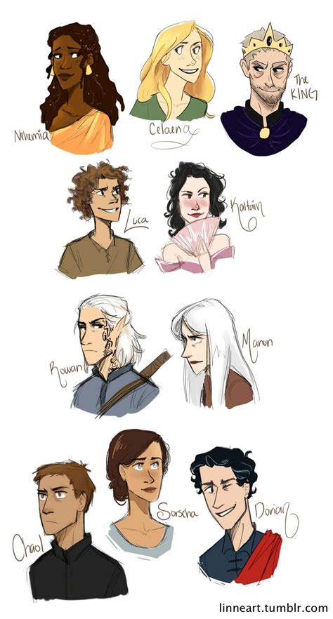 Throne of Glass Characters by compoundbreadd on DeviantArt