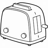 Toaster coloring Page Outline Book Line Art Drawing  sketch template