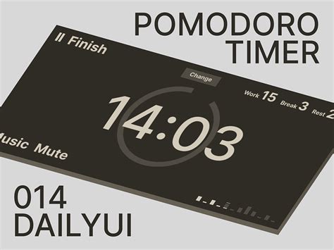 Pomodoro Timer by Andrew Zemscow on Dribbble