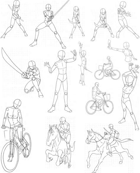Poses distintas en actividades Body Drawing, Drawing Base, Manga Drawing, Figure Drawing ...