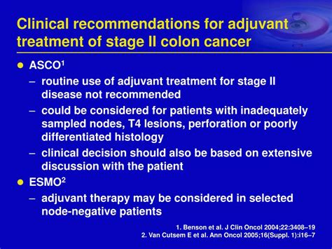 PPT - Adjuvant therapy for stage II colon cancer: where are we now ...