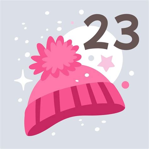 Premium Vector | Christmas Advent Calendar 23 December