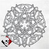 Pentacle Coloring Page sketch template