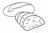 Sliced bread  Coloring Page sketch template