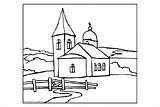 Catholic Church Coloring Page sketch template