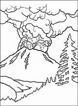 Printable Volcano Coloring Pages  Coloring Home sketch template